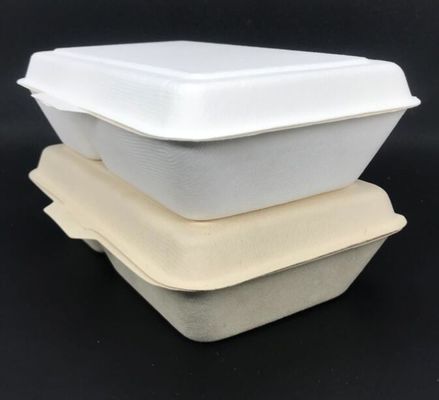 La scatola di pranzo biodegradabile del compartimento 1000ml 2 di Eco Surgance spappola il contenitore di alimento delle stoviglie