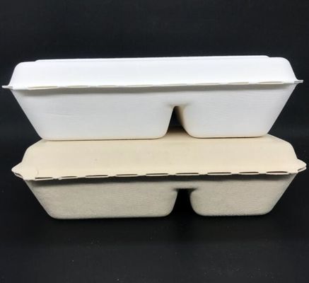 La scatola di pranzo biodegradabile del compartimento 1000ml 2 di Eco Surgance spappola il contenitore di alimento delle stoviglie