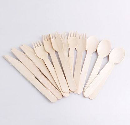 Buoni insiemi di legno 16cm eliminabili duri del cucchiaio e della forchetta della coltelleria e del coltello