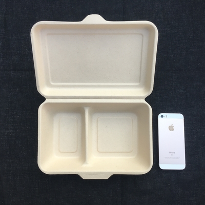 scatola di pranzo del compartimento di 450ml 600ml 2 Calmshell di bambù Bento Kids