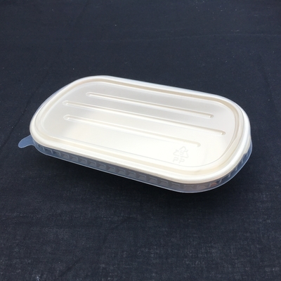 Scatola di pranzo eliminabile dell'insalata biodegradabile della canna da zucchero di 100% con il coperchio trasparente