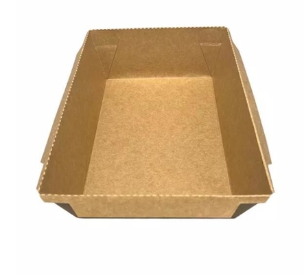 La plastica del contenitore di sushi di carta kraft del cartone per porta via l'imballaggio del contenitore dei sushi dell'alimento