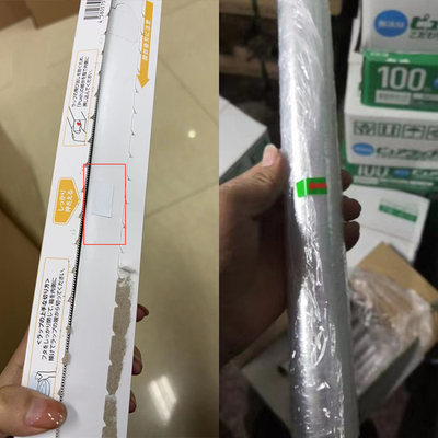 Pellicola trasparente molle del PE di imballaggio per alimenti su rotolo 30cm*60m*10mic con la freccia
