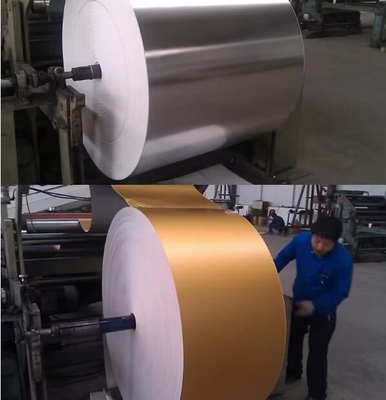 Carta di rivestimento in PET-alluminio / oro metallico / carta argento film e fogli di cartone di carta (250gm-450gm)