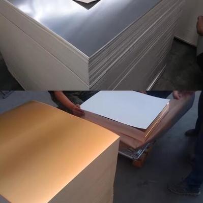 Carta di rivestimento in PET-alluminio / oro metallico / carta argento film e fogli di cartone di carta (250gm-450gm)