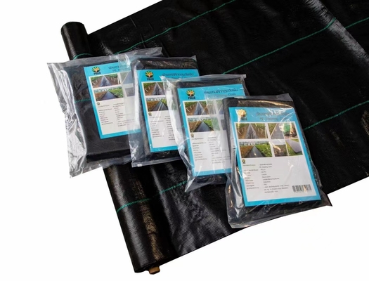 70-180GSM Tessuto antierba PP non tessuto nero e verde per la diserzione, tappetino antierba in tessuto