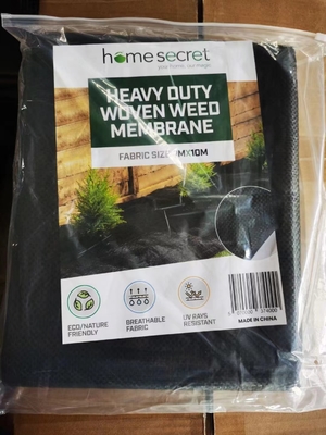 90 grammi di tessuto antierba ecologico per copertura del terreno, tessuto paesaggistico a membrana 3ftx50ft