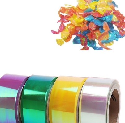 Film metallizzato in PVC Pet Twist Film per l'imballaggio di caramelle, film metallico per l'imballaggio di caramelle e caramelle