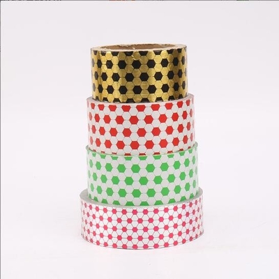 Fogli di alluminio stampati in oro e colorato personalizzati per confezioni di caramelle o di cioccolato in foglio/sul rotolo