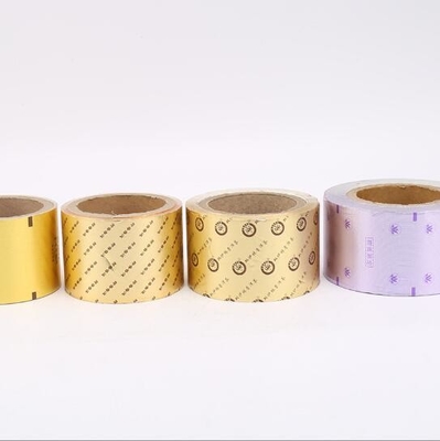 Fogli di alluminio stampati in oro e colorato personalizzati per confezioni di caramelle o di cioccolato in foglio/sul rotolo