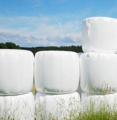 Pellicola di avvolgimento per sillaggio verde e bianco nero in plastica PE per la confezionatrice agricola a rivestimento rotondo e quadrato