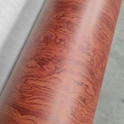 Carta laminata a grana di legno lucida verniciata in PU per cartone MDF Decorazione dei mobili