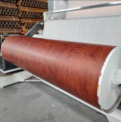 Carta laminata a grana di legno lucida verniciata in PU per cartone MDF Decorazione dei mobili