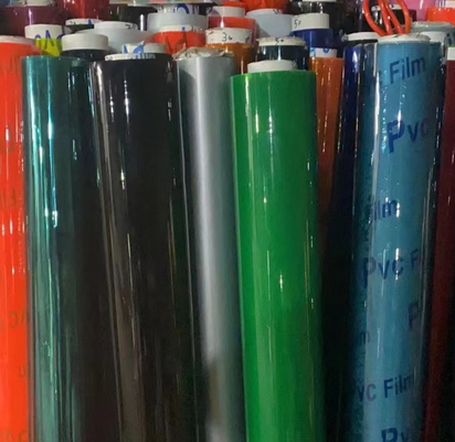 Prodotto all'ingrosso di pellicola di plastica trasparente di colore in PVC pellicola morbida pellicola trasparente in PVC