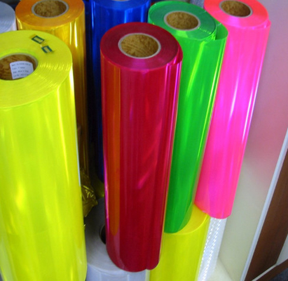 PVC colla morbida pellicola trasparente PVC colorata pellicola colorata glossosa