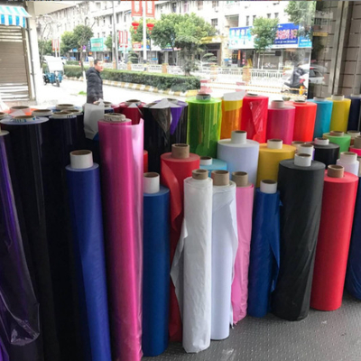 PVC colla morbida pellicola trasparente PVC colorata pellicola colorata glossosa