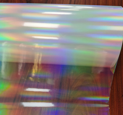 18um Holographic Bopp Color Glitter Film, pilastro di luce orizzontale BOPP film per imballaggi per medicinali