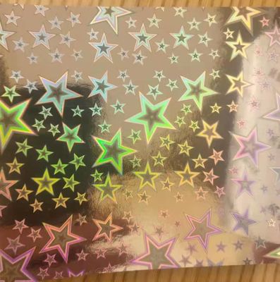 12mic PET/17mic bopp rivestimento di base olografico metallizzato utilizzato per la stampa UV