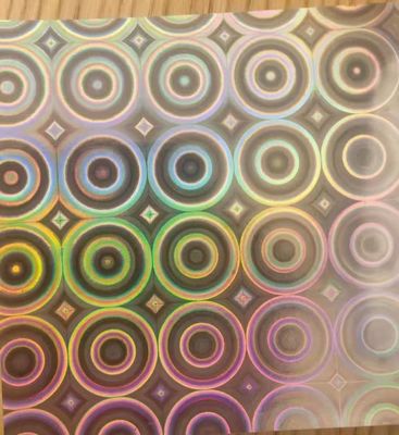 12mic PET/17mic bopp rivestimento di base olografico metallizzato utilizzato per la stampa UV