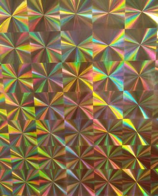 12mic PET/17mic bopp rivestimento di base olografico metallizzato utilizzato per la stampa UV