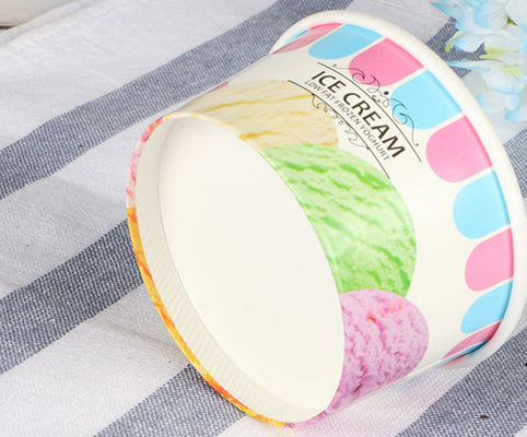 ciotole di carta del gelato 16oz, tazze di carta eliminabili del gelato di FDA
