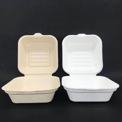 3 parti di grano naturale Straw Lunch Bento Box Disposable biodegradabile