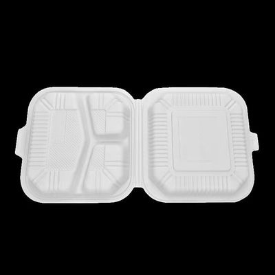 Contenitore eliminabile degradabile Bento Clamshell Lunch Box di amido di mais dei pp
