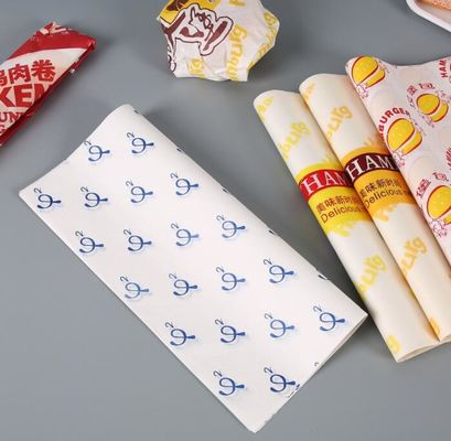 carta da imballaggio bollente della palla di riso di Taiwan della carta oleata dell'hamburger di 38g/45g OilProof
