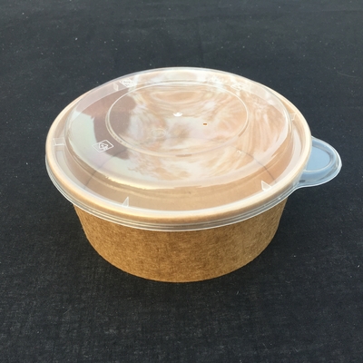 Scatola d'imballaggio su misura del pranzo asportabile della frutta dell'insalata di carta kraft con la finestra dell'animale domestico