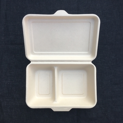 scatola di pranzo del compartimento di 450ml 600ml 2 Calmshell di bambù Bento Kids