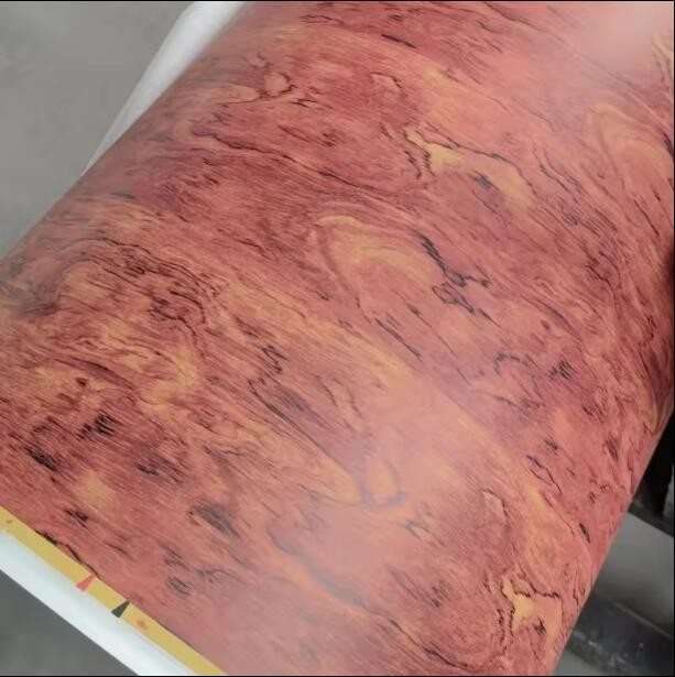 Carta laminata a grana di legno lucida verniciata in PU per cartone MDF Decorazione dei mobili